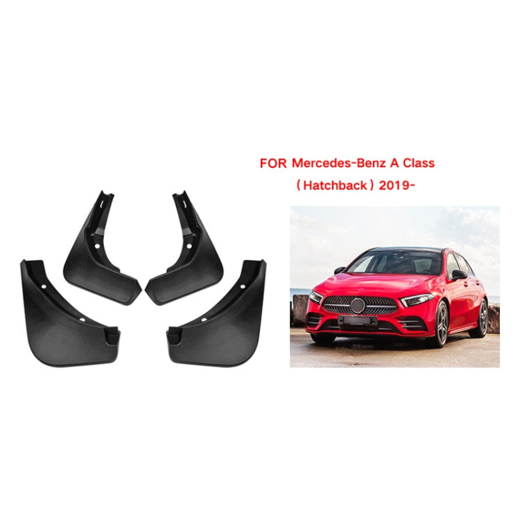 For Mercedes-Benz A-class Hatchback 2019-2022 4pcs/Set Car Auto Soft Plastic Splash Flaps Fender Guard