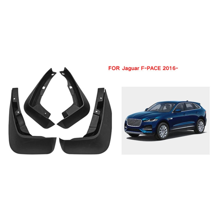 For Jaguar F-pace 2016-2023 4pcs/Set Car Auto Soft Plastic Splash Flaps Fender Guard