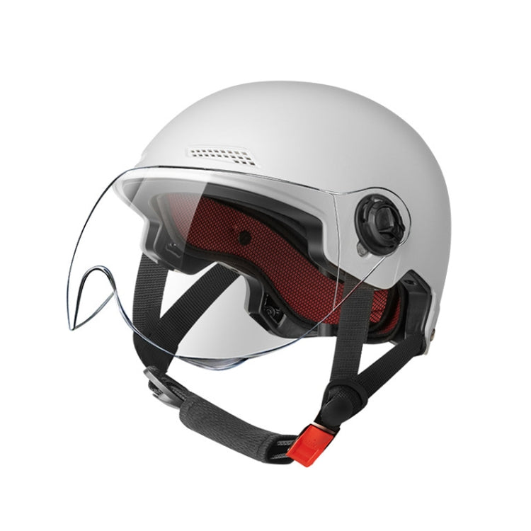 BY-1292 Unisex Motorcycle Frosted Protective Short Mirror Half Helmet