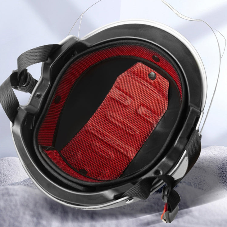 BY-1292 Unisex Motorcycle Frosted Protective Short Mirror Half Helmet