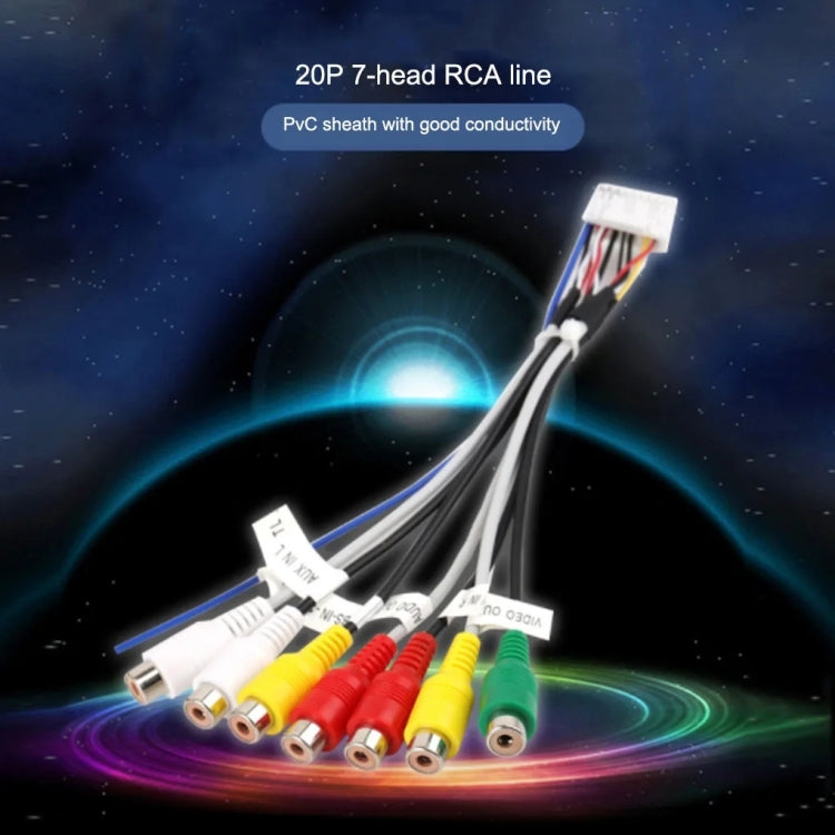 Palminfo Android Navigation 20-pin Plug RCA Video Audio Modified Tail Line