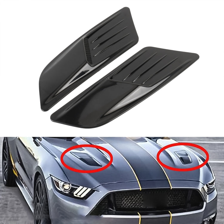 HD-713 1 Pair Car Hood Decorative Stickers Fender Air Vents Sticker