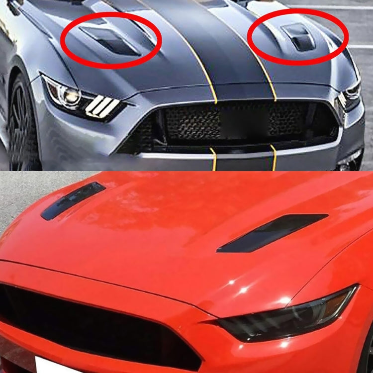 HD-713 1 Pair Car Hood Decorative Stickers Fender Air Vents Sticker