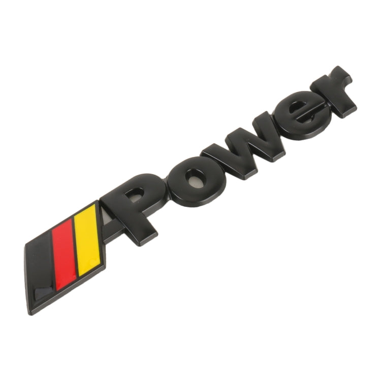 Car Germany Flag Style Power Metal Personalized Decorative Stickers, Size: 14x3x0.3cm