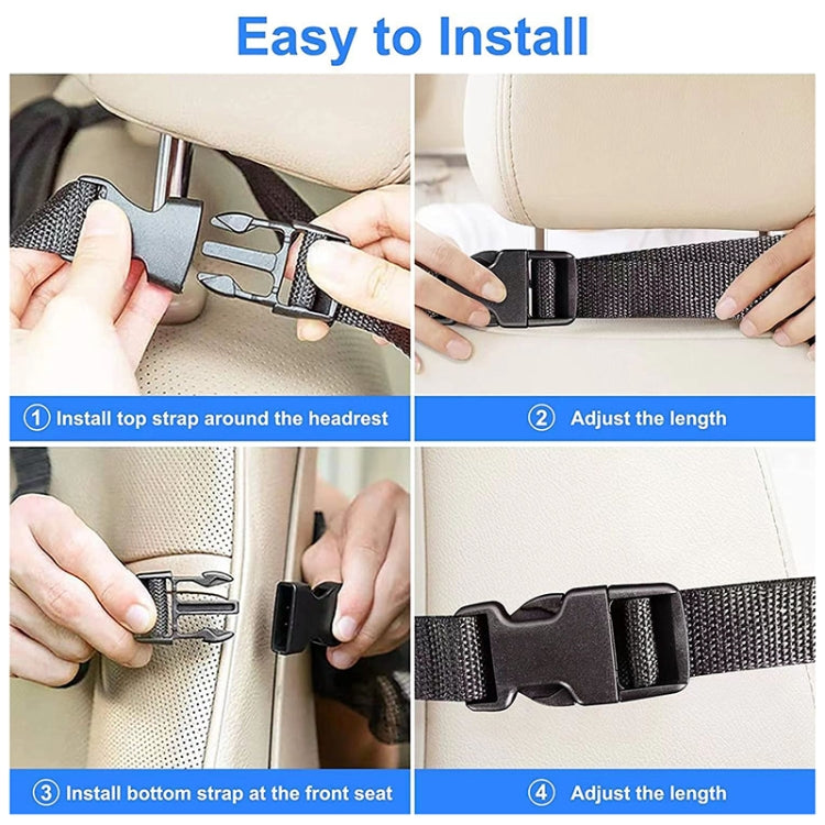 Car Rear Seat Oxford Cloth Storage Bag Car Seat Back Anti-kick Pad