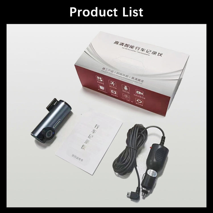 Car 1080P HD WiFi Driving Recorder, Supports Mobile APP Link & Automatic Loop Recording