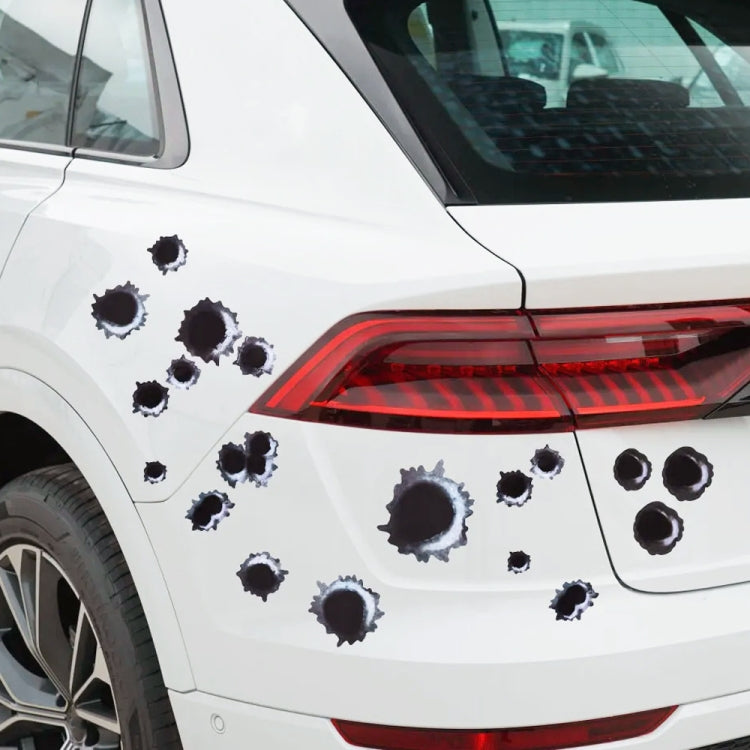 Car PVC Self-adhesive Bullet Hole Scratch Personalized Stickers