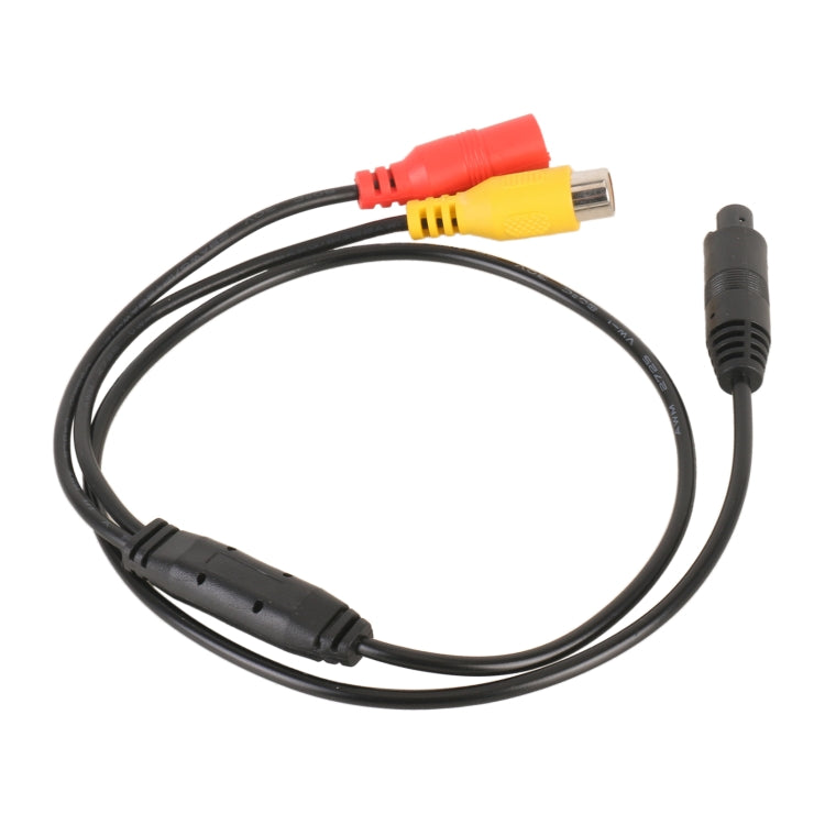 Car Rear View Camera 4 Pin Male to CVBS RCA Female Video Adapter Cable