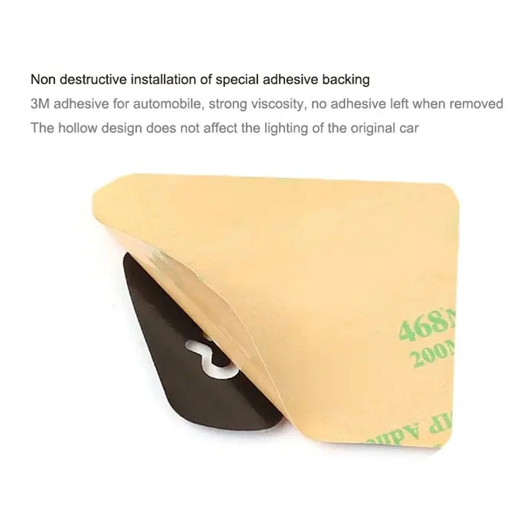 For Tesla Model 3 / Y 11pcs / Set Car Window Lift Button PU Adhesive Decorative Sticker