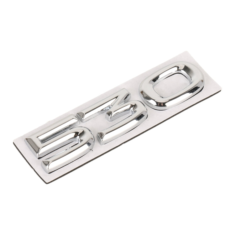 Car Number 530 Metal Personalized Decorative Stickers, Size: 8 x 2.5 x 0.5cm