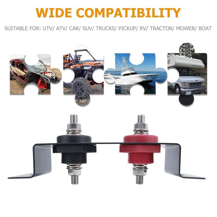 CP-5190 M10 Stainless Steel Stud Car RV Marine Battery Terminal Starter Battery Terminal Extender