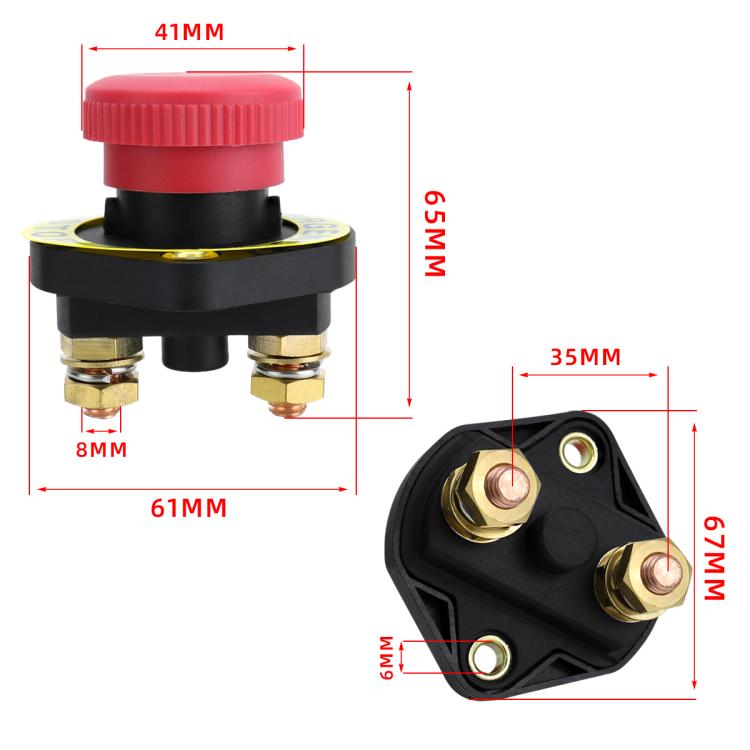 12V / 24V Car Modified Power Ignition Switch With Terminal Block Battery Isolation Power Disconnect Switch 52-45749