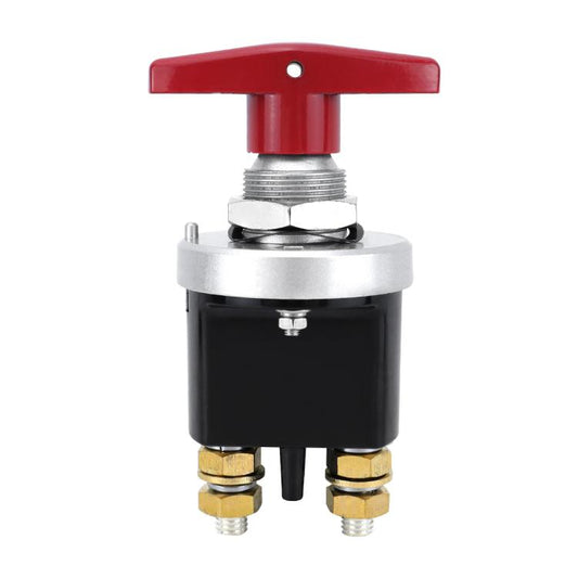 300A High Current Silver-plated Copper 12V-36V Battery Cut Off Switch with Red Handle Isolator