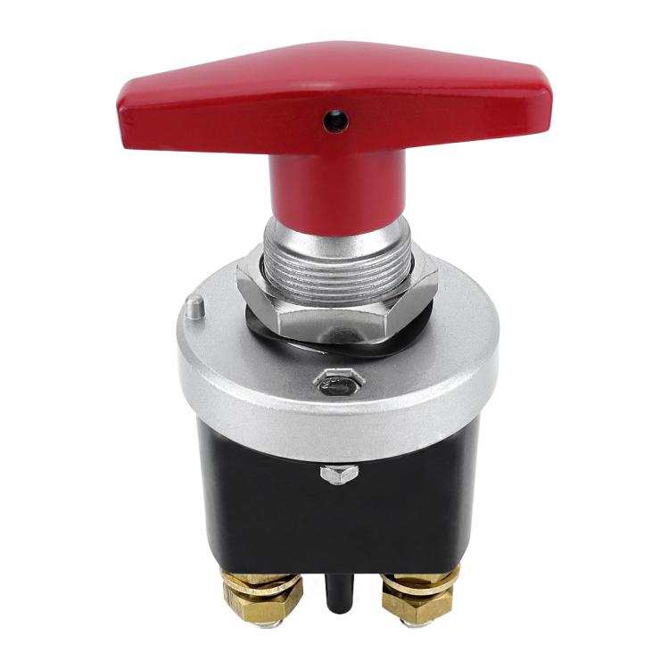 300A High Current Silver-plated Copper 12V-36V Battery Cut Off Switch with Red Handle Isolator