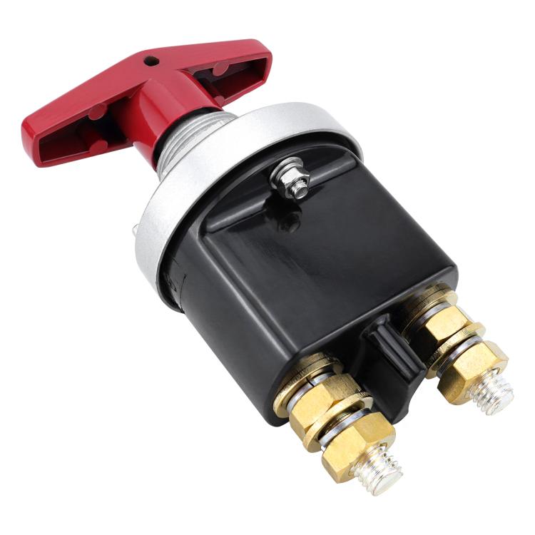 300A High Current Silver-plated Copper 12V-36V Battery Cut Off Switch with Red Handle Isolator
