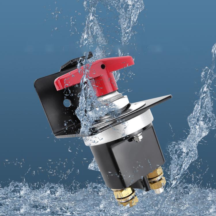 300A High Current Silver-plated Copper 12V-36V Battery Cut Off Switch with Red Handle Isolator