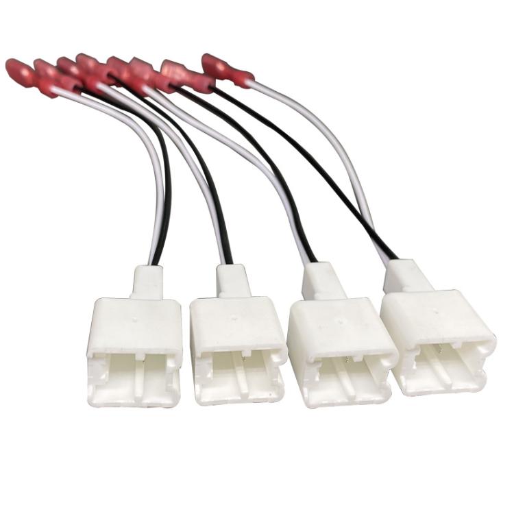 2pcs Car Audio Speaker Connector Cable Door Speaker Wire Harness Adapter for Nissan / Infiniti