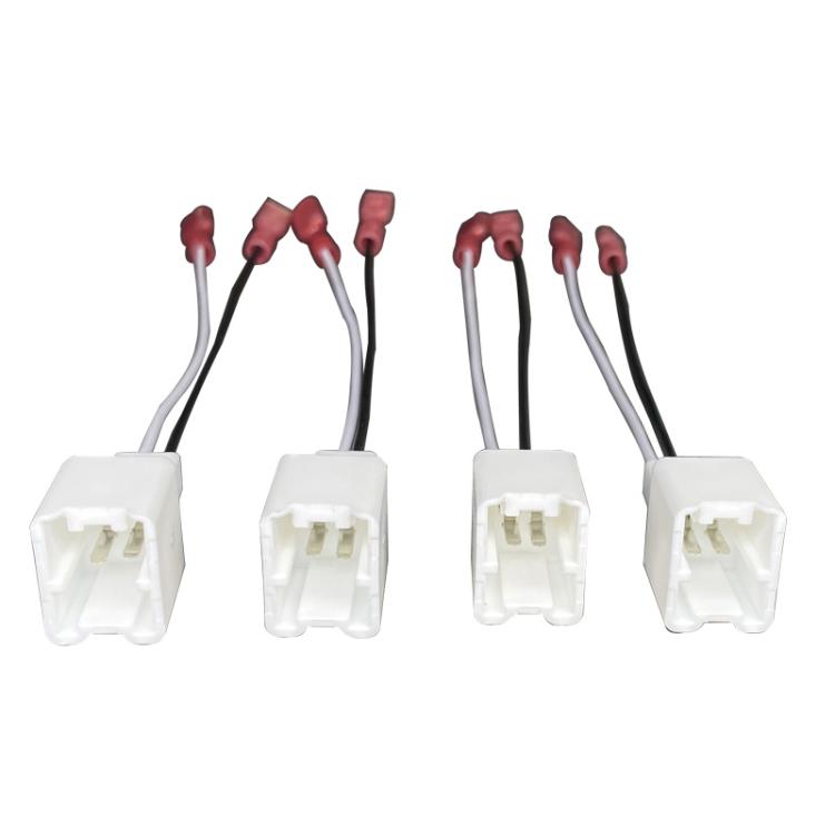 2pcs Car Audio Speaker Connector Cable Door Speaker Wire Harness Adapter for Nissan / Infiniti