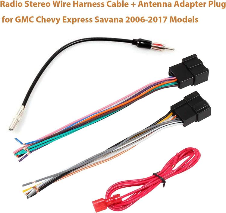 Stereo Radio Wiring Harness with Antenna Adapter for Chevrolet Captiva / GMC