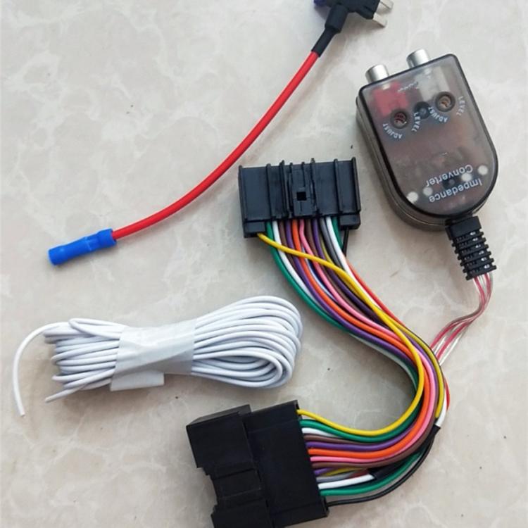 Subwoofer High to Low Line Output Converter Harness Cable for Ford Focus 2011–2018