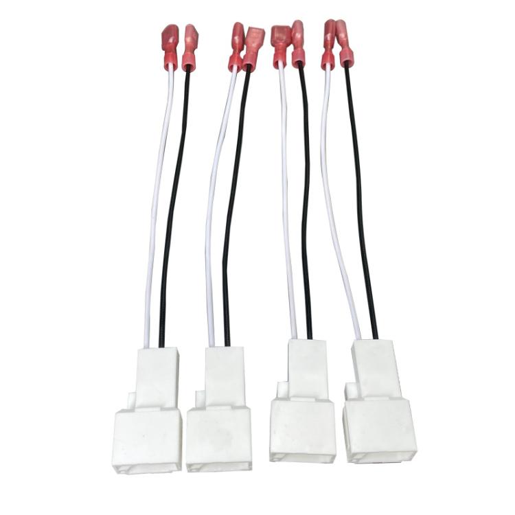 4pcs Car Audio Conversion Harness Connector Subwoofer Speaker Wiring Adapter for Toyota / Mitsubishi / Subaru