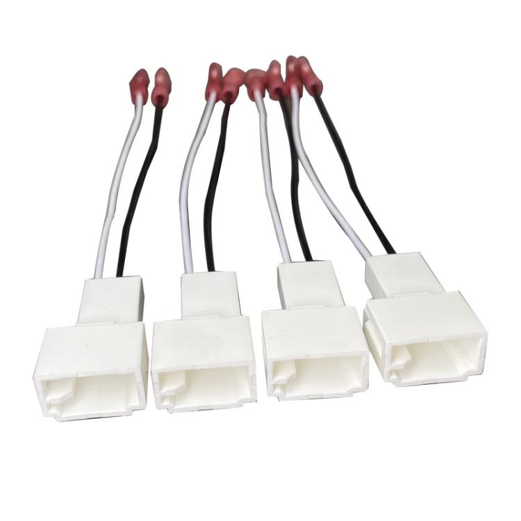 4pcs Car Audio Conversion Harness Connector Subwoofer Speaker Wiring Adapter for Toyota / Mitsubishi / Subaru