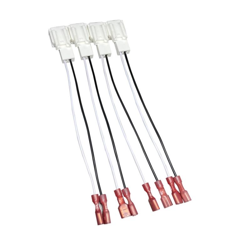 4pcs Car Audio Conversion Harness Connector Subwoofer Speaker Wiring Adapter for Toyota / Mitsubishi / Subaru