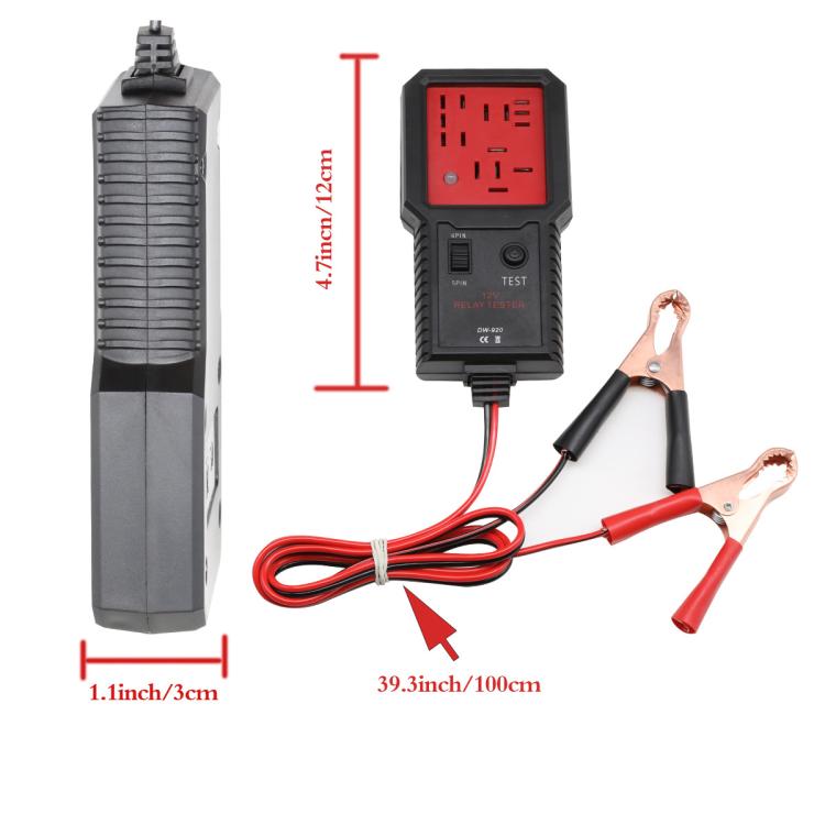 utomotive Relay Tester 12V Universal Relay Analyzer 4-Pin & 5-Pin Relays Tester