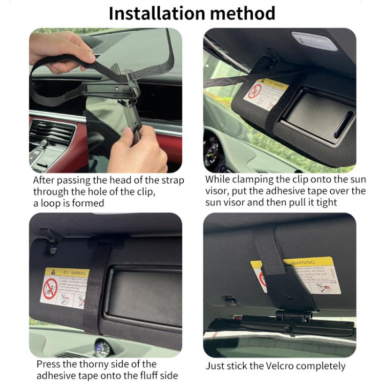 SHUNWEI SD-2302 Car Sun Visor Day Night Anti Glare Visor Adjustable Visor Protection Mirror