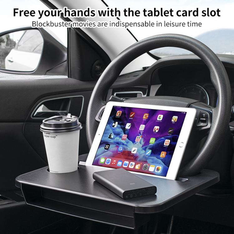 SHUNWEI SD-1520 Car Steering Wheel Tray Multi-Functional In-Car Organizer Desk
