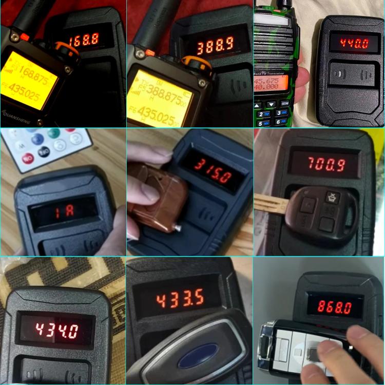 WOYO PL001 Car Remote Control Tester 10-1000MHZ RF IR Infrared Wireless Digital Frequency Tester for Truck Door Key Remote Clone