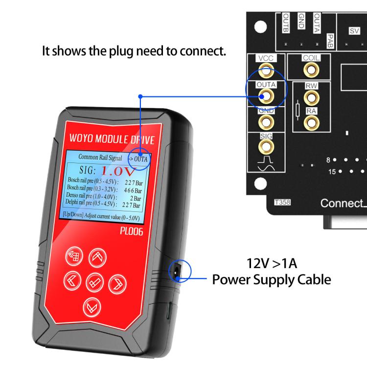 WOYO PL006 Automotive Component Sensor Offline Drive Tester for Automotive Maintenance and Inspection Sensors Auto tools