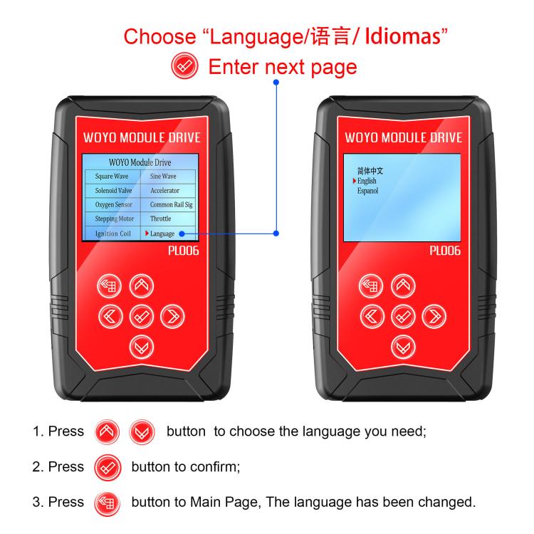 WOYO PL006 Automotive Component Sensor Offline Drive Tester for Automotive Maintenance and Inspection Sensors Auto tools