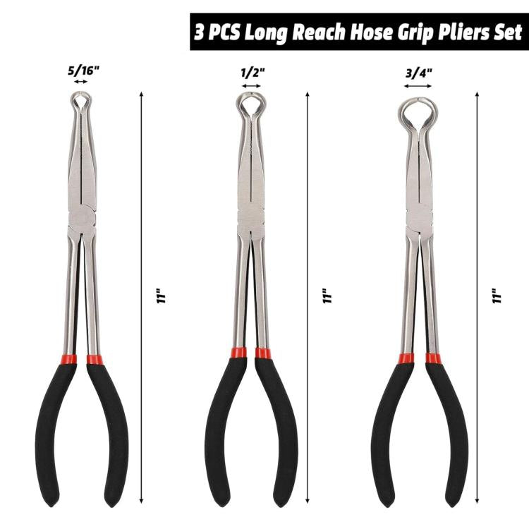Extended Pointed Nose O-ring Pliers, Size: 1/2 inch