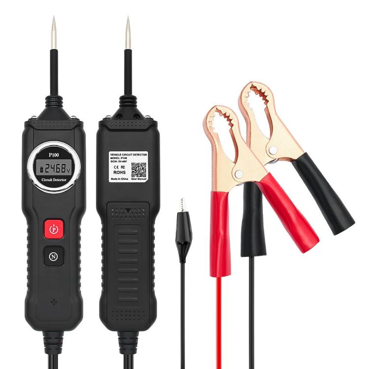 P100 5V-40V Electric Circuit Tester, Two Power Supply, Cable Length: 1.53m