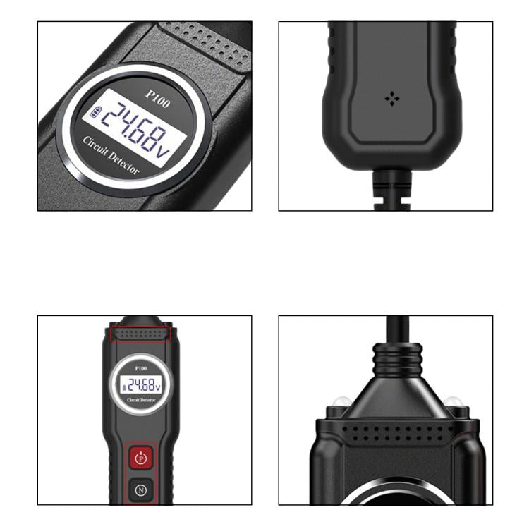P100 5V-40V Electric Circuit Tester, Two Power Supply, Cable Length: 1.53m