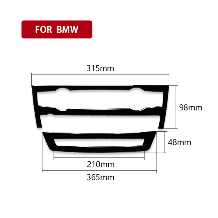 Car Air Conditioner Decorative Sticker Set for BMW E70 X5 2008-2013 / E71 X6 2009-2014, Left and Right Drive Universal