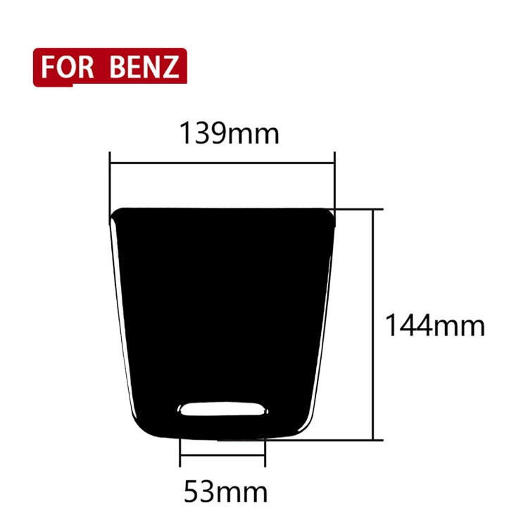 Car Central Storage Box Cover Decorative Sticker For Mercedes-Benz A-class 2013-2018 / CLA 2013-2017 / GLA 2015-2018, Left and Right Drive Universal