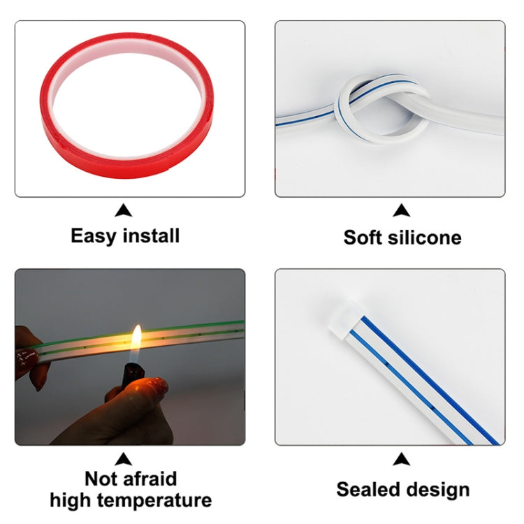 1.2m Car Daytime Running Super Bright Decorative LED Atmosphere Light