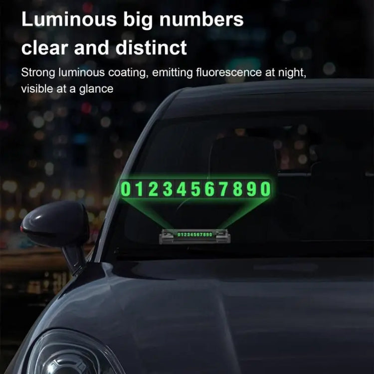 Car Multi-functional Emergency Safety Hammer Temporary Parking Dual Number Plate