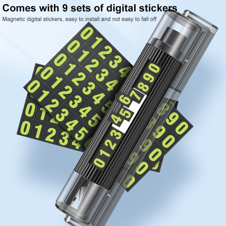 Car Multi-functional Emergency Safety Hammer Temporary Parking Dual Number Plate