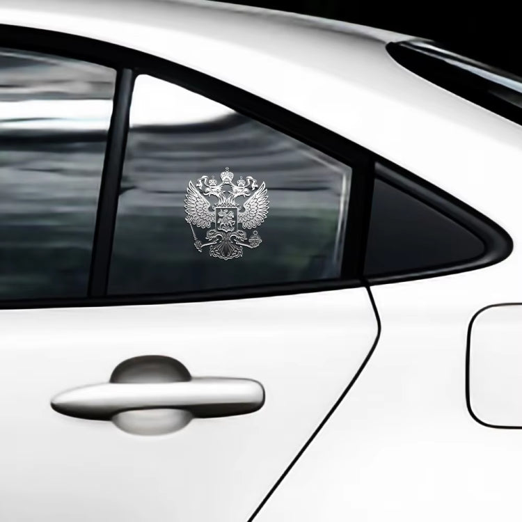 10pcs PITREW Coat of Arms of Russia Emblem Nickel Metal Car Stickers Decals
