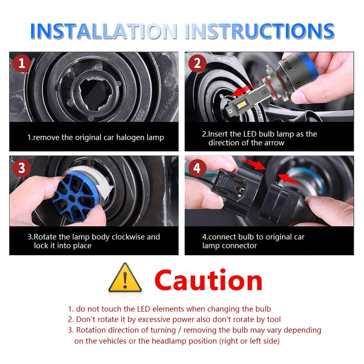 P13 1 Pair 9006 / HB4 DC10-32V / 60W / 6000K / 6500LM Car Liquid Metal LED Headlight