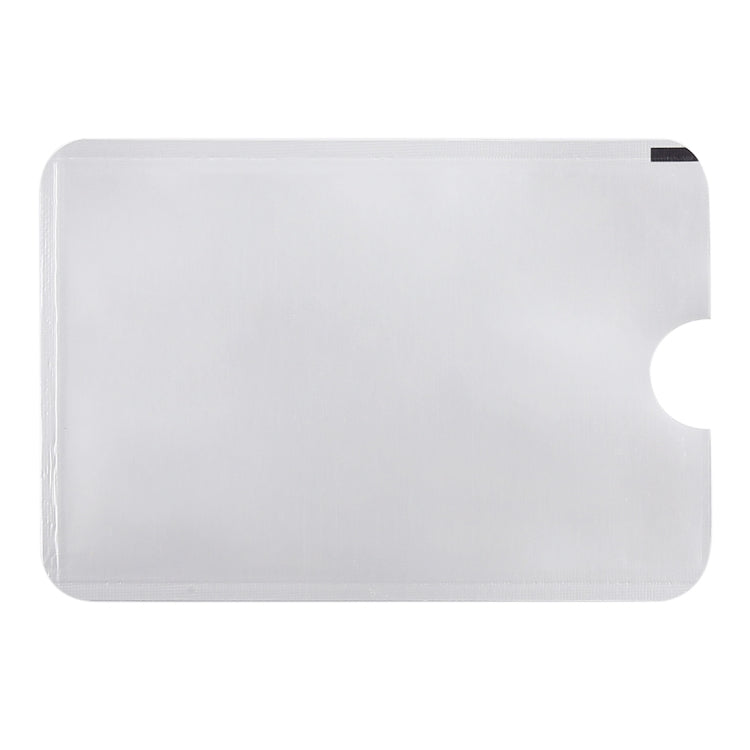 100pcs Aluminum Foil Anti Theft RFID Blocking Sleeve Card Protector, Size: 9.1*6.3cm