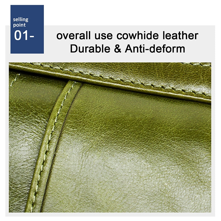 3520 Long Cowhide Leather Folding Anti-magnetic RFID Wallet for Ladies, with Card Slots