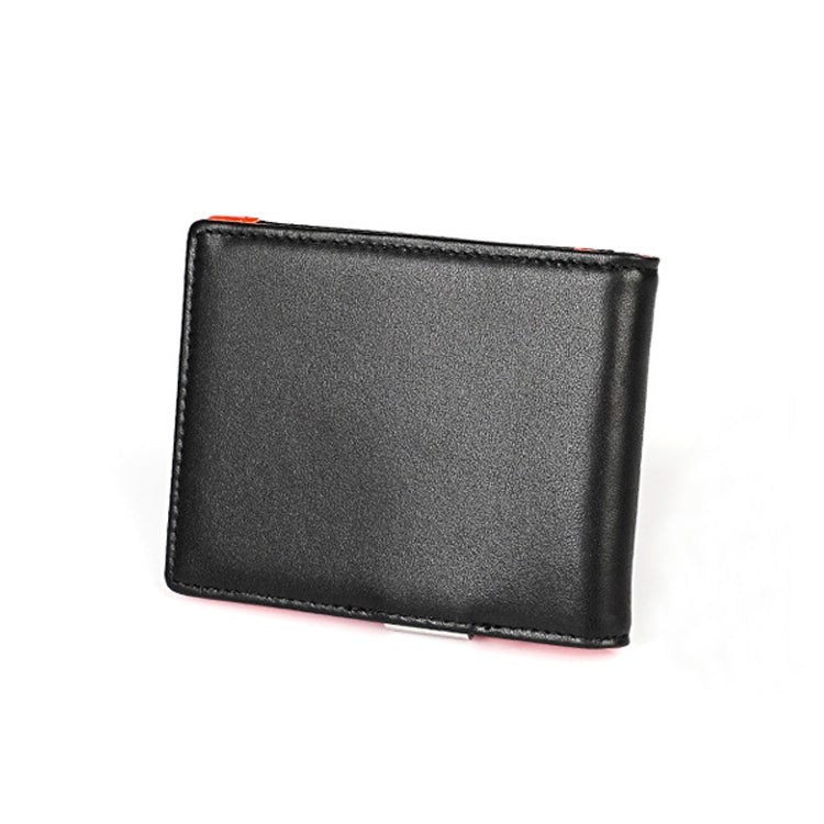 9606 Cowhide Leather Anti-magnetic RFID Multiple Card Slots Wallet for Men, with Zipper Bag