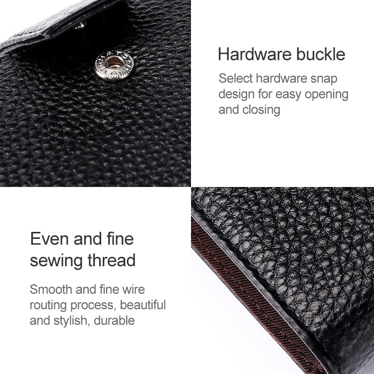 KB189 Vertical Cowhide Leather Organ Shape Multiple Card Slots Anti-magnetic RFID Wallet for Ladies, with Transparent Window, KB189 Sapphire Blue, KB189 Black, KB189 Purple, KB189 Rose Red