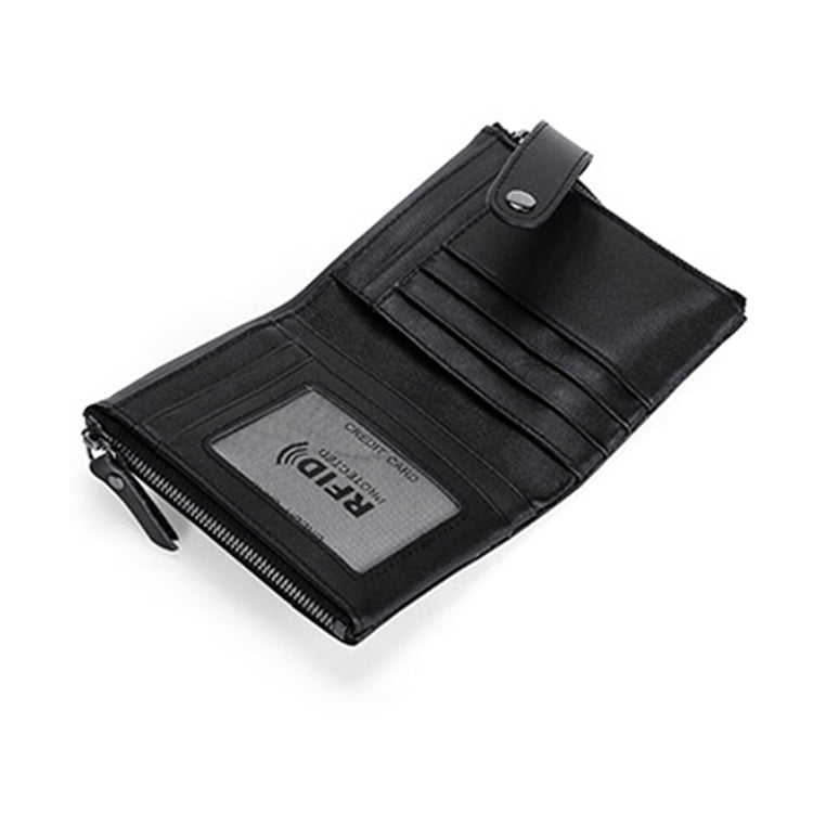 TP-196 Multi-functional Retro Cowhide Leather Multiple Card Slots Dual zipper RFID Wallet