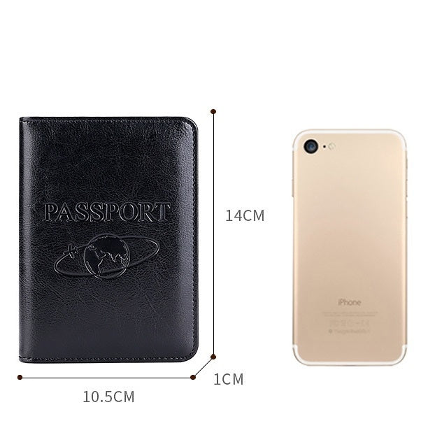 TP-8296 Multi-functional RFID Leather Travel Passport Holder