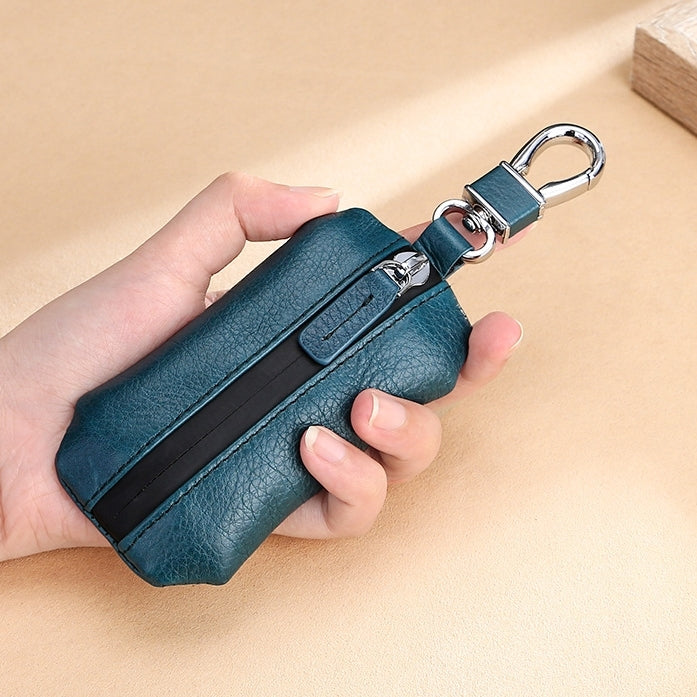 TP-9016 Litchi Texture Waterproof Zipper Car Key Bag